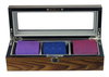 Sonny Custom Luxury Gloss Lacquered Walnut Wooden Men Tie Box for 3 Ties Organizer