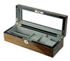 Sonny High Quality Luxury Watch Jewelry Cufflink Lockable Box With Top Display Window Best Gift for Men Women