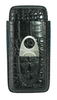 Handmade 3 CT Travel Croco Leather Cigar Case with Cigar Cutter