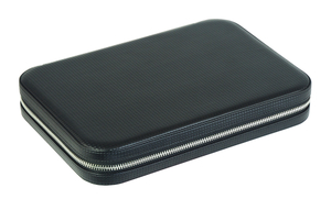 Sonny Black PU Leather Watch Strap Box for Watch Band Storage Case