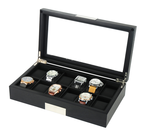 Sonny Christmas High-end Luxury 12 Slots Wooden Watch Storage Box for Display