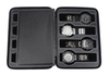  Sonny Travel Leather Watch Case 8 Slots Black Zipper Case Portable Watch Box OEM Logo Customized