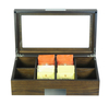 Sonny Luxury 8 Compartments Walnut Wooden Tea Bags Packaging Box Organizer