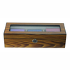 Sonny Custom Luxury Gloss Lacquered Walnut Wooden Men Tie Box for 3 Ties Organizer