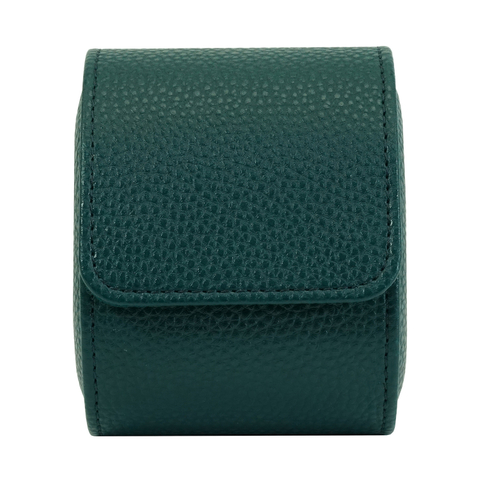Sonny Luxury Custom Logo Green Leather Watch Roll Travel Watch Box Case