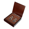 Sonny Dark Brown Wooden Perfume Case Luxurious Gift Box - 30/57/100ml - Made in China
