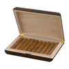 Sonny High Glossy Wooden Walnut Cigar Humidor 10 CT Travel Cigar Box