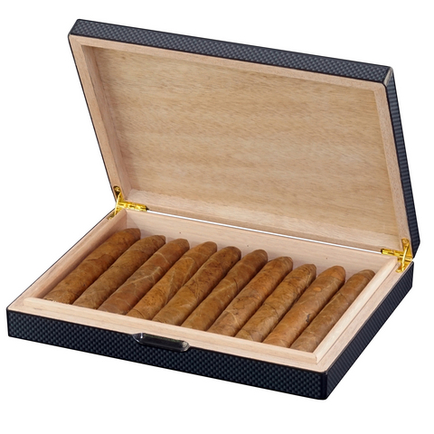 2023 New Style Sonny Wholesale 10 CT Wooden Cigar Humidor With High Glossy Printing
