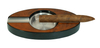Burl Wood Painting Low MOQ Ellipse Oval Ashtray in Stock