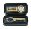 Sonny Personalized Luxury 2 slots zipper watch travel case PU leather storage case portable for daily use