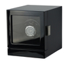 Sonny Custom Square Black Mabuchi Wood Winder Box for Single Mechanical Watch