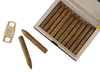 Sonny High Glossy Wooden Walnut Cigar Humidor 10 CT Travel Cigar Box