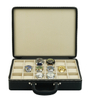  Sonny High Quality 18 Slots Black Leather Watch Box Travel Watch Briefcase