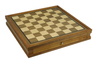 Custom Luxury Indoor 55mm Square Chessboard Wooden Chess Board Game Set with chessman