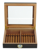 Handmade Cedar Humidor Box for 15-20 CT Cigars Storage Matte Lacquer Wooden Cigar Case With Custom Logo