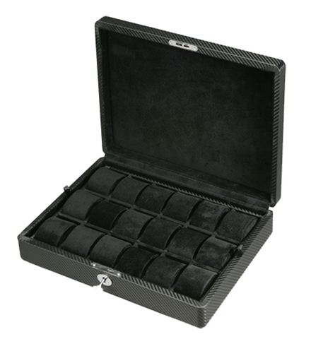 Sonny 18 Slots Carbon Fiber watch boxes and cases
