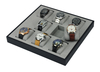 Sonny Dongguan New Style Leather 8 Watches Tray Custom Desk Organizer For Luxury Watch Display Tray with Pillow