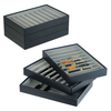 Sonny Custom Stackable Leather Carbon Fiber Fountain Pen Display Tray