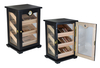 Large Capacity Bubinga Cigar Box Packaging Display Humidors Wooden Humidor Cabinet Cigar Showcase Rack