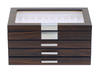 Sonny The Newest Design Walnut Color Wooden Box For Ink Pen Luxury Customized Logo 4 Layers Lacquer Wood Pen Display Box