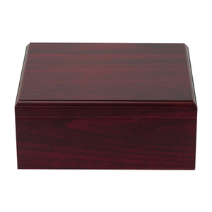 Cigar Humidor - Humidifier Storage Box with Seal Lid - Elegant Case Cherry Color- Holds 15-25 Cigars - Gift for Men