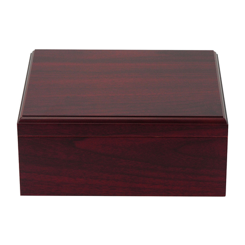 Cigar Humidor - Humidifier Storage Box with Seal Lid - Elegant Case Cherry Color- Holds 15-25 Cigars - Gift for Men