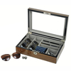 Sonny Custom Luxury Lacquered Walnut Wooden Jewelry Organizer Box for Sunglasses Pen Cufflinks Tie Rings