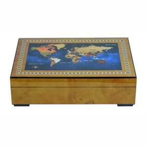 Sonny Vintage Handmade Luxury Burl Wooden Watch Jewelry Box for Watch Ring Cufflinks Bracelet Necklace Storage