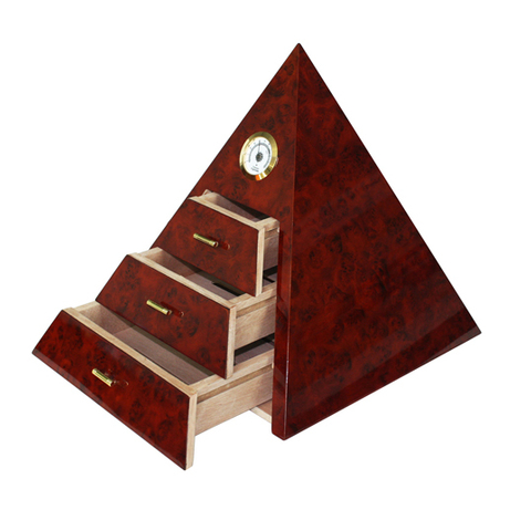Sonny Exquisite Pyramid Type Storage Display And Decorate Cigar Humidor Cabinet For Collectors