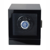 Sonny Custom Square Black Mabuchi Wood Winder Box for Single Mechanical Watch
