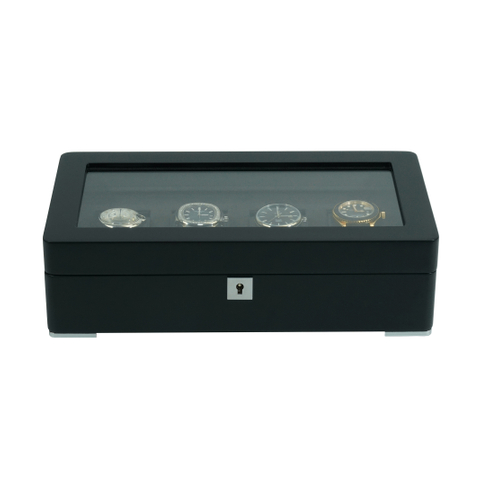 Sonny Custom Bespoke 4 Slots Black Wood Watch Box Case for Men