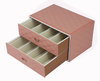 Sonny Custom Made Luxury PU Leather Pink Jewelry Box Jewelry Packaging Gift Display Box For Women