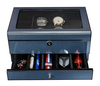 Sonny Case 8 + 4 Carbon Fiber Lacquer Paint Wooden Watch Strap Case Watch Box with Valet Drawer