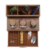 Sonny New Brown Leather Mens Watch Jewelry Display Organizer Box with Drawer