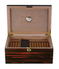 100 CT Luxury High Gloss Ebony Cedar Wood Custom Made Retail Cigar Cabinet Humidor