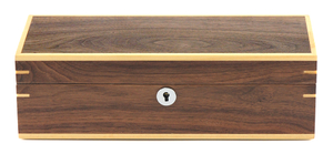 Sonny Luxury Walnut Wooden Watch Collector Box for 5 Watches