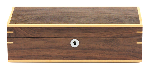 Sonny Luxury Walnut Wooden Watch Collector Box for 5 Watches