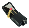 Sonny High End Lambskin Real Leather Lipstick Case Holder Mini Portable Travel Cosmetic Make Up Bag for 2 3 Lip Rouge