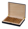 Sonny Custom Logo 10 CT Gloss Finish Carbon Fiber Wooden Cigar Humidor Box