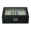 16 Slots Fountain Pen Case Black Leather Pen Display Box Storage Case with Lock