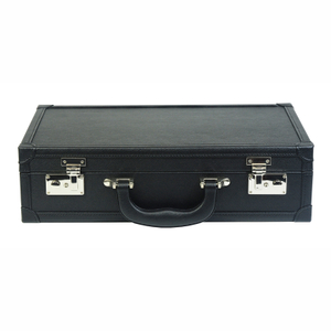 Sonny Leather Travel 12 Watch Briefcase Box for Men with Lock