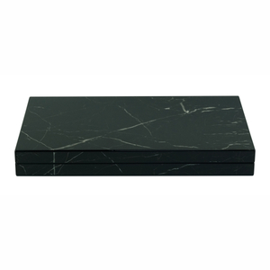Sonny Luxury 18 inch Table Top Marble Lacquered Wood Backgammon Board Game Set for Adults