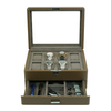 Sonny Custom Logo Luxury 8 Slots Wooden Watch Organizer Box with Drawer