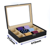 Sonny Custom 12 Necktie Case Belt Buckle Display Box Leather Tie Box