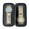 Sonny Personalized Luxury 2 slots zipper watch travel case PU leather storage case portable for daily use