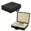  Sonny High Quality 18 Slots Black Leather Watch Box Travel Watch Briefcase