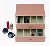 Sonny Custom Made Luxury PU Leather Pink Jewelry Box Jewelry Packaging Gift Display Box For Women