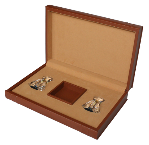 Sonny Case Luxury Book Design Pu Leather Perfume Bottom with Box Packaging