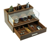 Sonny New Brown Leather Mens Watch Jewelry Display Organizer Box with Drawer