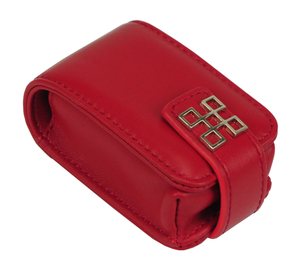 Sonny High End Lambskin Real Leather Lipstick Case Holder Mini Portable Travel Cosmetic Make Up Bag for 2 Lip Rouge
